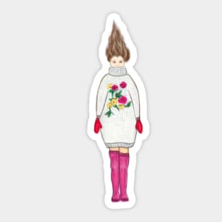 Girl Sticker